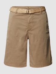 Shorts met riem van Esprit Bruin - 9