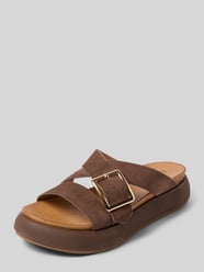 Sandalen aus echtem Leder mit Plateau-Absatz von INUOVO - 35