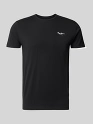 t-shirt o kroju slim fit z mieszanki bawełny model 'ORIGINAL BASIC 3' od Pepe Jeans - 34