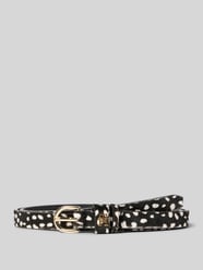 Ledergürtel mit Animal Print von Tommy Hilfiger - 48