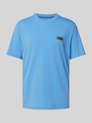 T-Shirt mit Label-Print von EA7 Emporio Armani Blau - 37