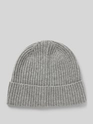 Leichter Beanie aus reinem Kaschmir mit Ripp-Struktur von Marc O'Polo Grau - 1