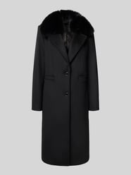 Regular fit lange jas met reverskraag, model 'Karole' van Guess - 1