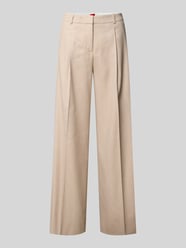 Weite Hose aus Viskose-Mix Modell 'HALATI' von HUGO Beige - 8