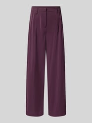 wide fit broek met plooien in de taille van Stefanel - 13