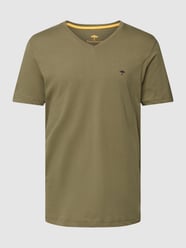 T-shirt met V-hals van Fynch-Hatton Groen - 26
