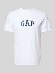 t-shirt z naszywką z logo i okrągłym dekoltem od GAP - 44