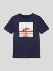 T-shirt met motiefprint, model 'GEM' van Jack & Jones - 15