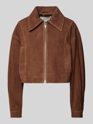 Rindvelours Jacke mit Reißverschluss Modell 'LENA' von IVY OAK - 32