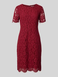 Knielanges Kleid mit Rundhalsausschnitt von Christian Berg Woman Selection Bordeaux - 7