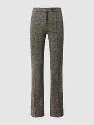 Bootcut Hose mit Glencheck Modell 'Twigy' von Zerres Grau / Schwarz - 35
