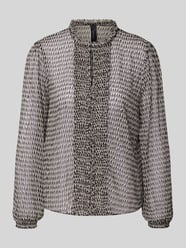Bluzka o kroju regular fit z falbanami od Marc Cain - 44