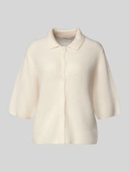 Kardigan z dzianiny z wykładanym kołnierzem od Fynch-Hatton - 28