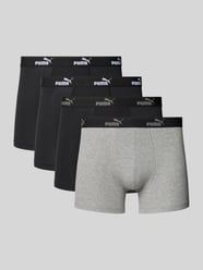 Boxershorts mit elastischem Label-Bund Modell 'SOLID' im 4er-Pack von Puma Schwarz - 10