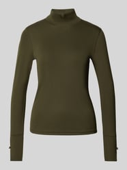 Longsleeve mit Stehkragen und Zierknöpfen von Marc Cain - 48