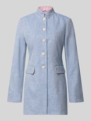 Marynarka w kratę o kroju slim fit z kieszeniami z patką od White Label - 40
