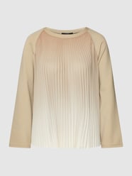 Blouse met plissévouwen, model 'SABADEL' van Weekend Max Mara Wit - 43