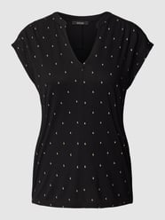 T-shirt met all-over print, model 'Sandi' van Opus Zwart - 25