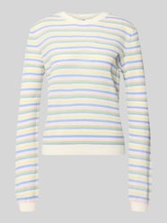 Sweter z dzianiny o kroju regular fit z czystej bawełny model 'DIANA' od PIECES - 30