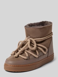 Snowboots met labelstitching, model 'CLASSIC' van INUIKII Beige - 22