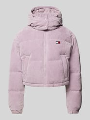 Ribcordjack met capuchon van Tommy Jeans Roze - 5