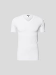 T-Shirt mit Label-Stitching von Balmain Weiß - 19
