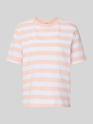 Boxy fit T-shirt van pure Katoen Model 'ESSENTIAL' van Selected Fuchsia - 10