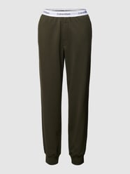 Sweatpants met elastische band met logo van Calvin Klein Underwear Groen - 41