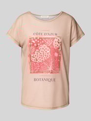 T-shirt met motiefprint van Christian Berg Woman Beige - 25