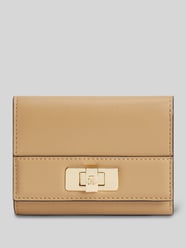 Portemonnaie mit Logo-Applikation von Tommy Hilfiger Beige - 48