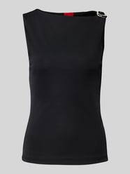 Slim fit top van pure viscose, model 'DASTASY' van HUGO - 3