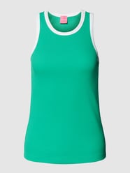 Tanktop in Ripp-Optik Modell 'RASMINE' von TheJoggConcept Grün - 39