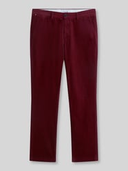 Slim Fit Cordhose aus Baumwoll-Mix von Tommy Hilfiger Bordeaux - 8
