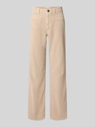 Flared fit corduroy broek met klepzakken, model 'Melly' van OPUS PANTS Beige - 47