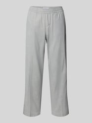 Straight leg stoffen broek met elastische band, model 'Linn' van Angels - 22