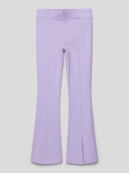 Broek met loopsplit, model 'PAIGE' van Only Paars - 43