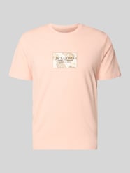 T-Shirt mit Label-Print von JACK & JONES Orange - 18