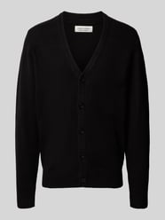 Slim fit gebreid jack met V-hals, model 'Heine' van Casual Friday - 1