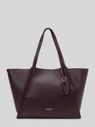 Torba shopper ze skóry bydlęcej nappa z przywieszką z logo od Marc O'Polo - 23