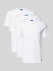 T-Shirt mit Label-Print von Hugo Blue Weiß - 13