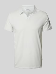 Slim Fit Poloshirt mit Umlegekragen von Lindbergh Blau - 20