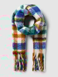Schal mit Tartan-Karo Modell 'AOLLY' von ICHI Blau - 33