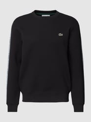 Classic Fit Sweatshirt mit Rundhalsausschnitt Modell 'TAPE CREW' von Lacoste Schwarz - 20