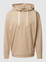 Hoodie met logostitching van Marc O'Polo Beige - 22