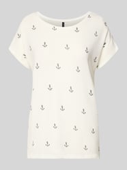 T-shirt w kroju relaxed fit z mieszanki lyocellu Model 'AVA' od VERO MODA - 1