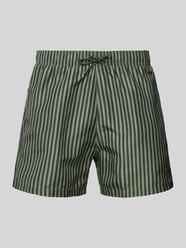 Relaxed Fit Badeshorts mit Logo-Stitching von Emporio Armani - 14