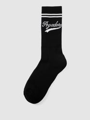 Socken mit Label-Print von Pegador Schwarz - 8