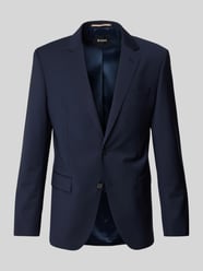 Marynarka o kroju slim fit z dwoma nachodzącymi na siebie guzikami model ‘Huge’ od BOSS - 30