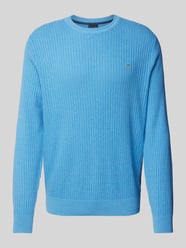 Strickpullover mit Logo-Stitching von Christian Berg Men Blau - 1