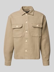 Regular Fit Hemdjacke mit Strukturmuster Modell 'Upstate' von JACK & JONES - 35